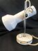 Desk spot lamp in white lacquered metal, Italian work from the 60s and 70s