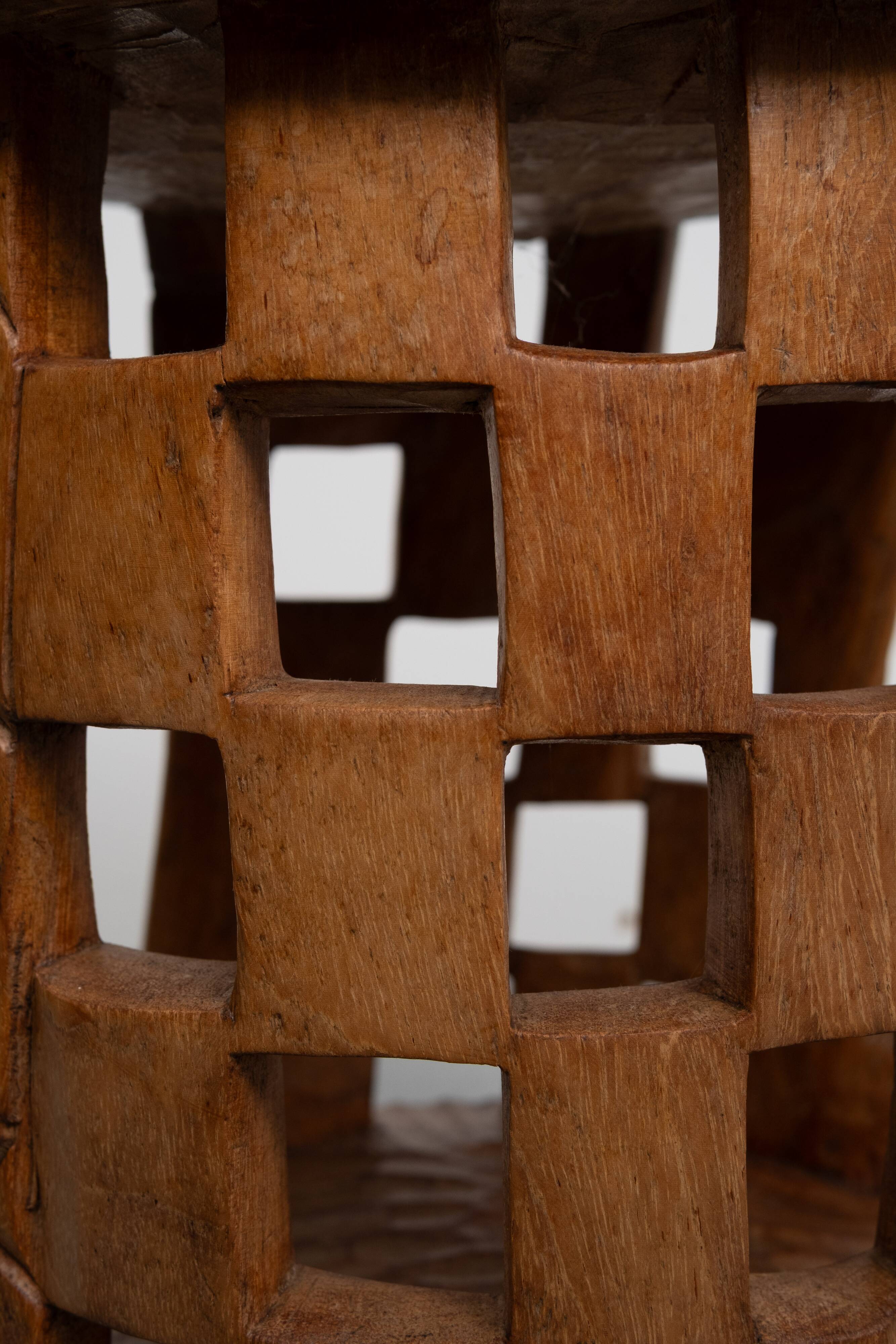 African hand carved stool Cameroon 1950s