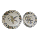 Pair of decorative plates Charolles – hand-painted earthenware – work