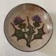 Vallauris deep plate with thistles