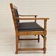Années 1950, banquette-canapé scandinave, bois de frêne, laine, état d'origine.