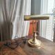 Lampe de bureau banquier en laiton doré
