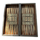 Backgammon game in marquetry