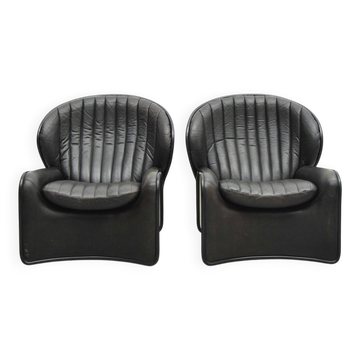 Lotos armchairs by Anderé Vandenbeuck for Strässle International, 1970s