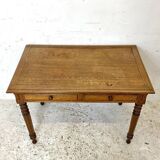 Louis XVI style solid oak desk