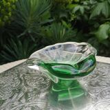 Sklo green gradient glass pocket or ashtray