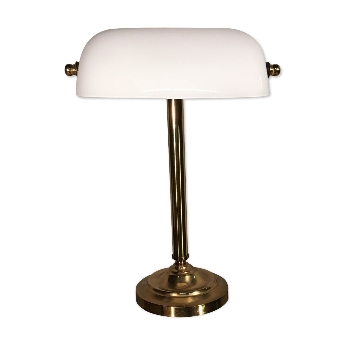 Lampe de bureau opaline
