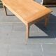 Solid wood coffee table with drawer and original key.