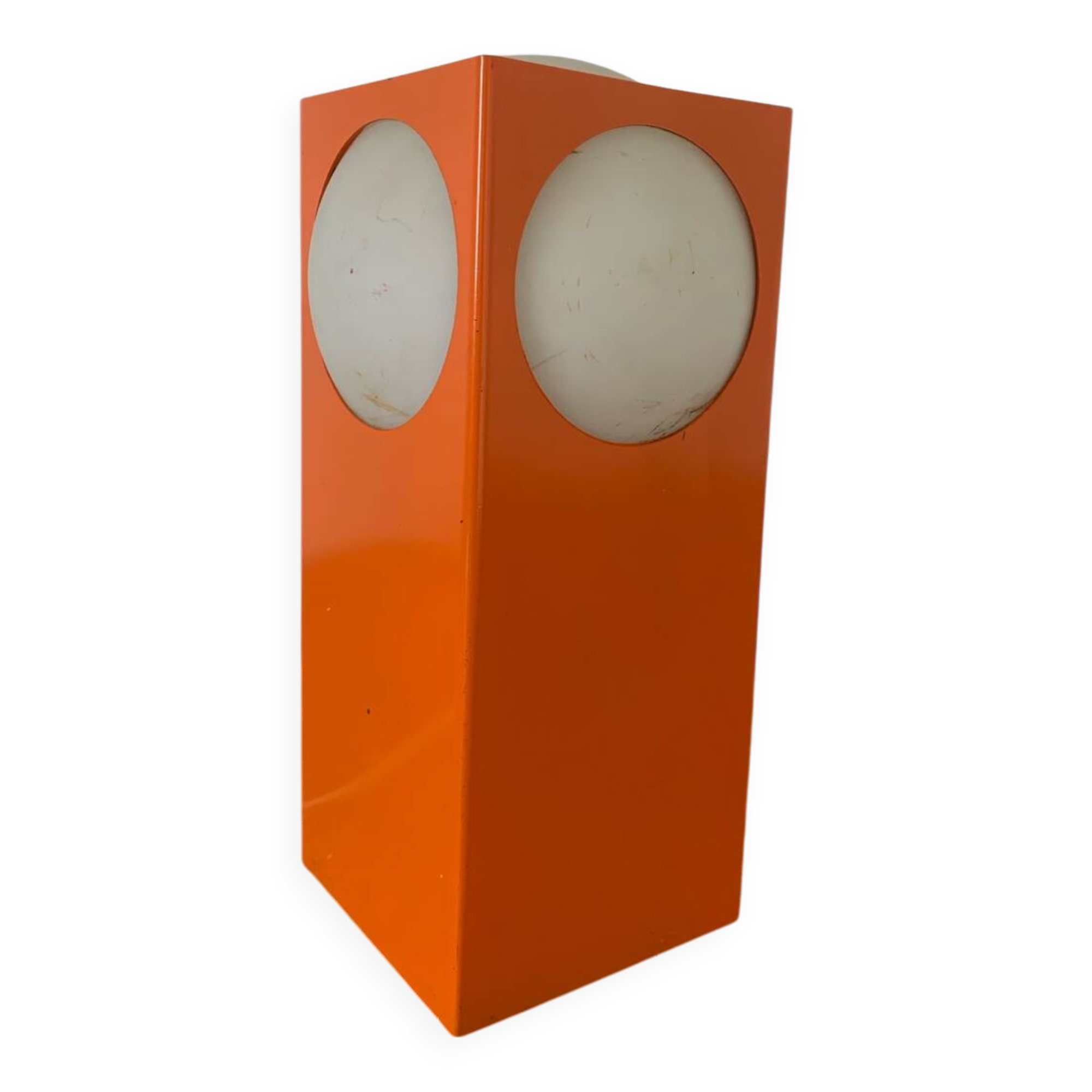 Orange Lamp Vintage Design Circa 1970 Space Age