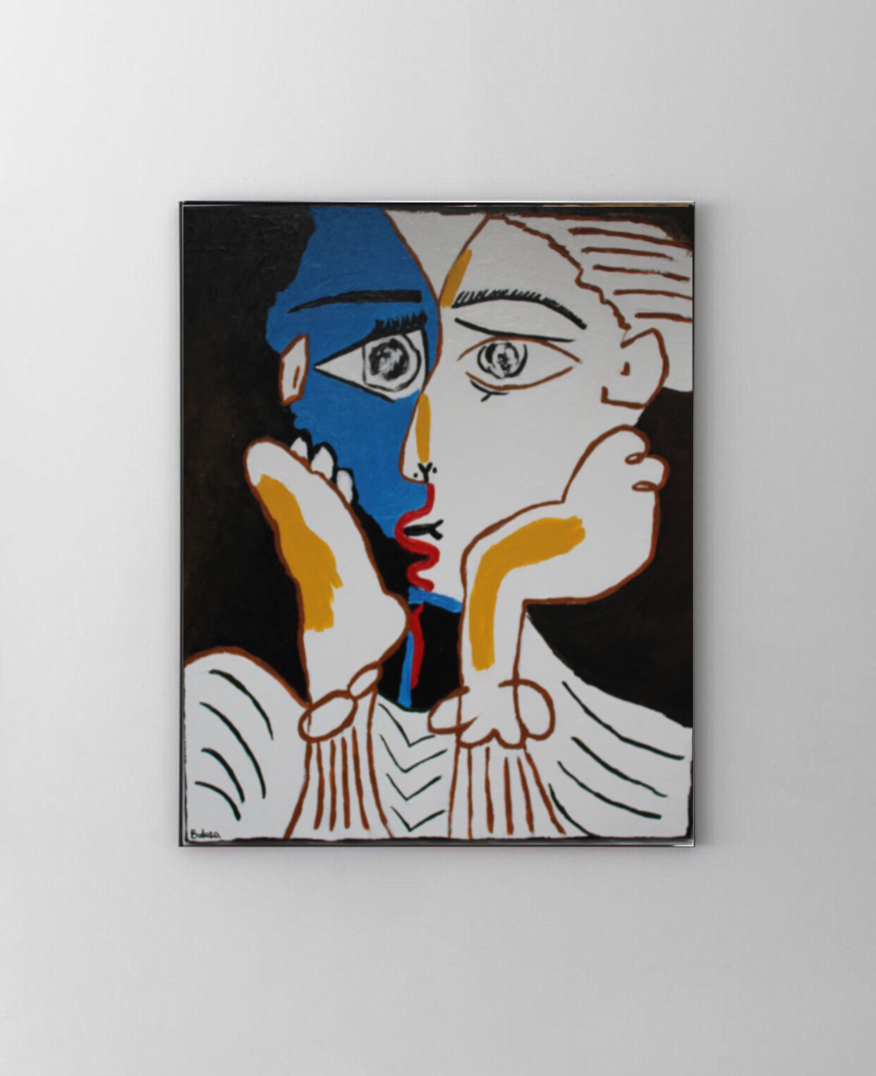 Reproduction of Picasso Les amants 60x50cm acrylic