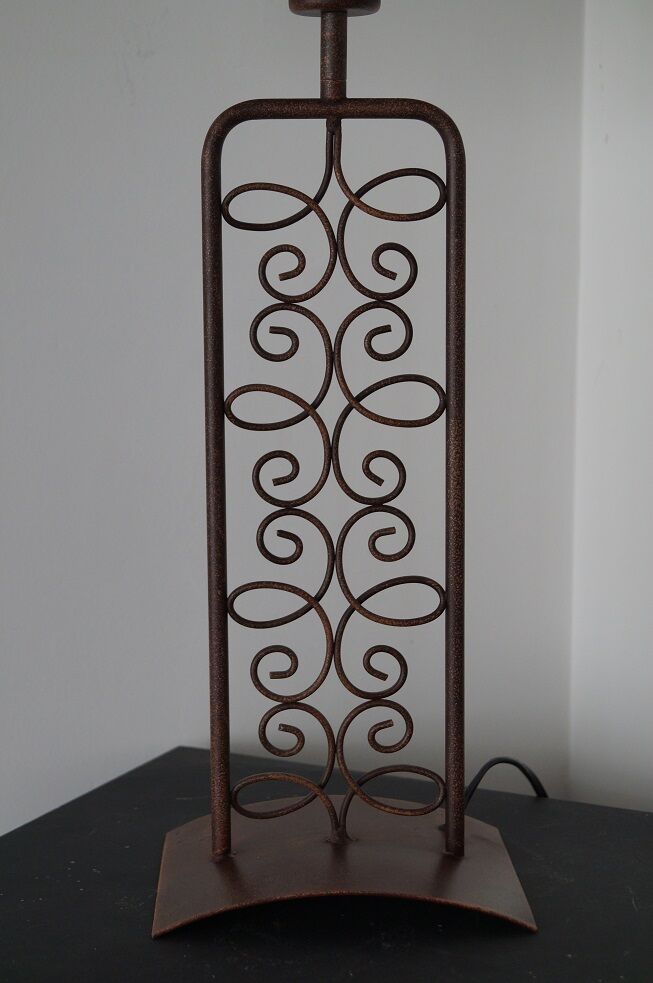Wrought iron lamp 1980