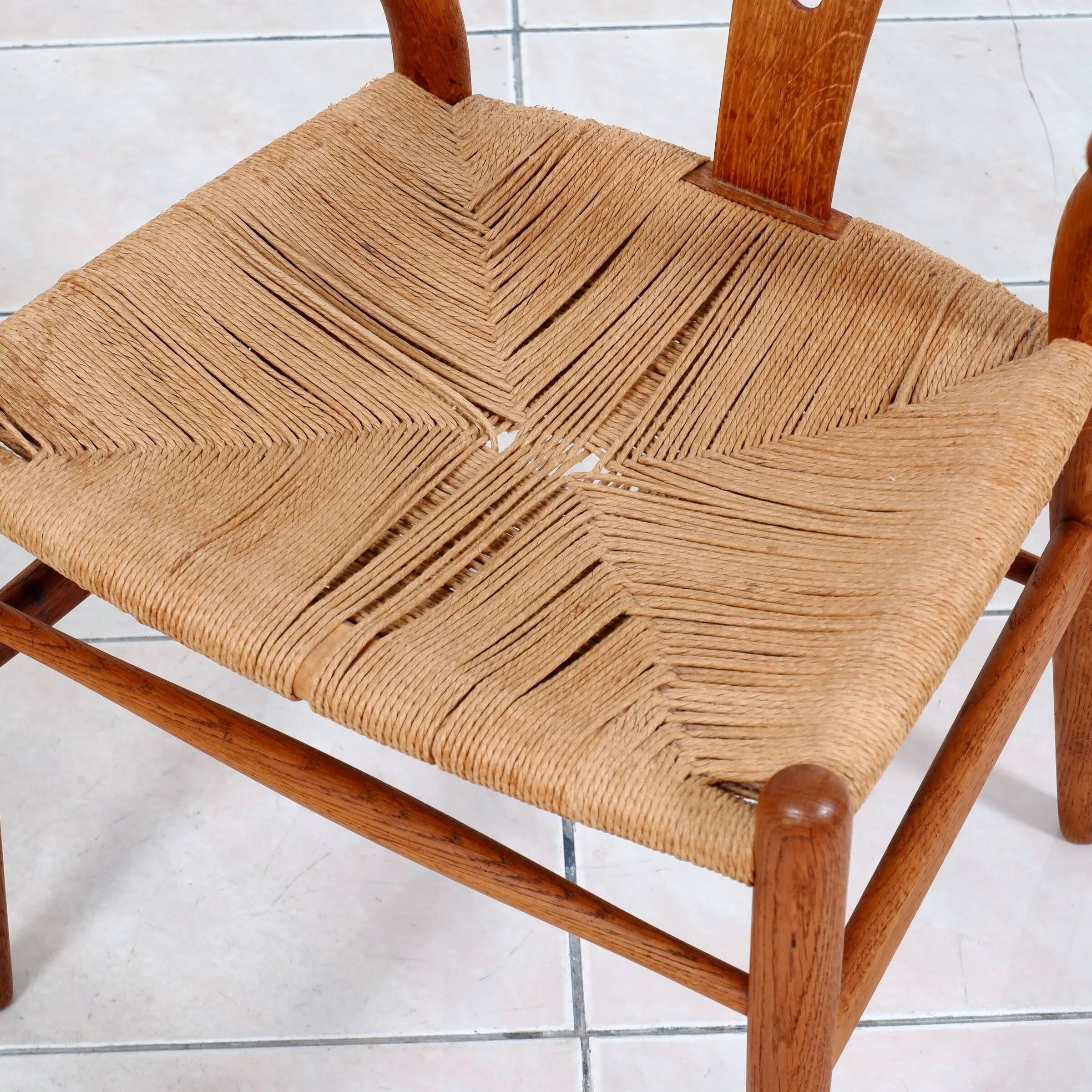 4 "CH24" Wishbone dining chairs by Hans J. Wegner for Carl Hansen & Son