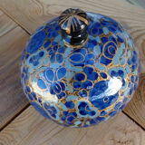 Round cash papier-mâché box from Kashmir