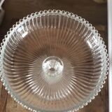 Vintage molded glass stand cup