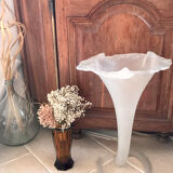 Vase en verre soufflé style Art nouveau 50cm