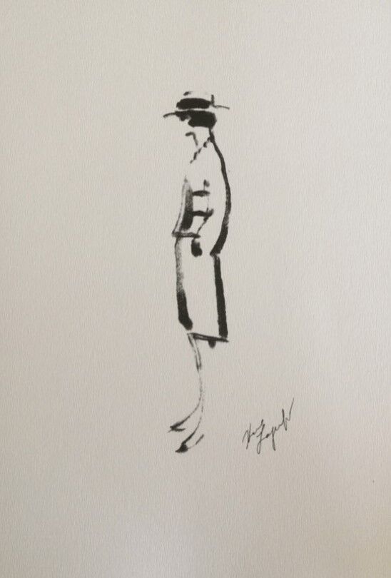 Stunning Chanel Illustration by Karl Lagerfeld