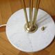 Italian Floor Lamp In Brass, Carrara and Opaline