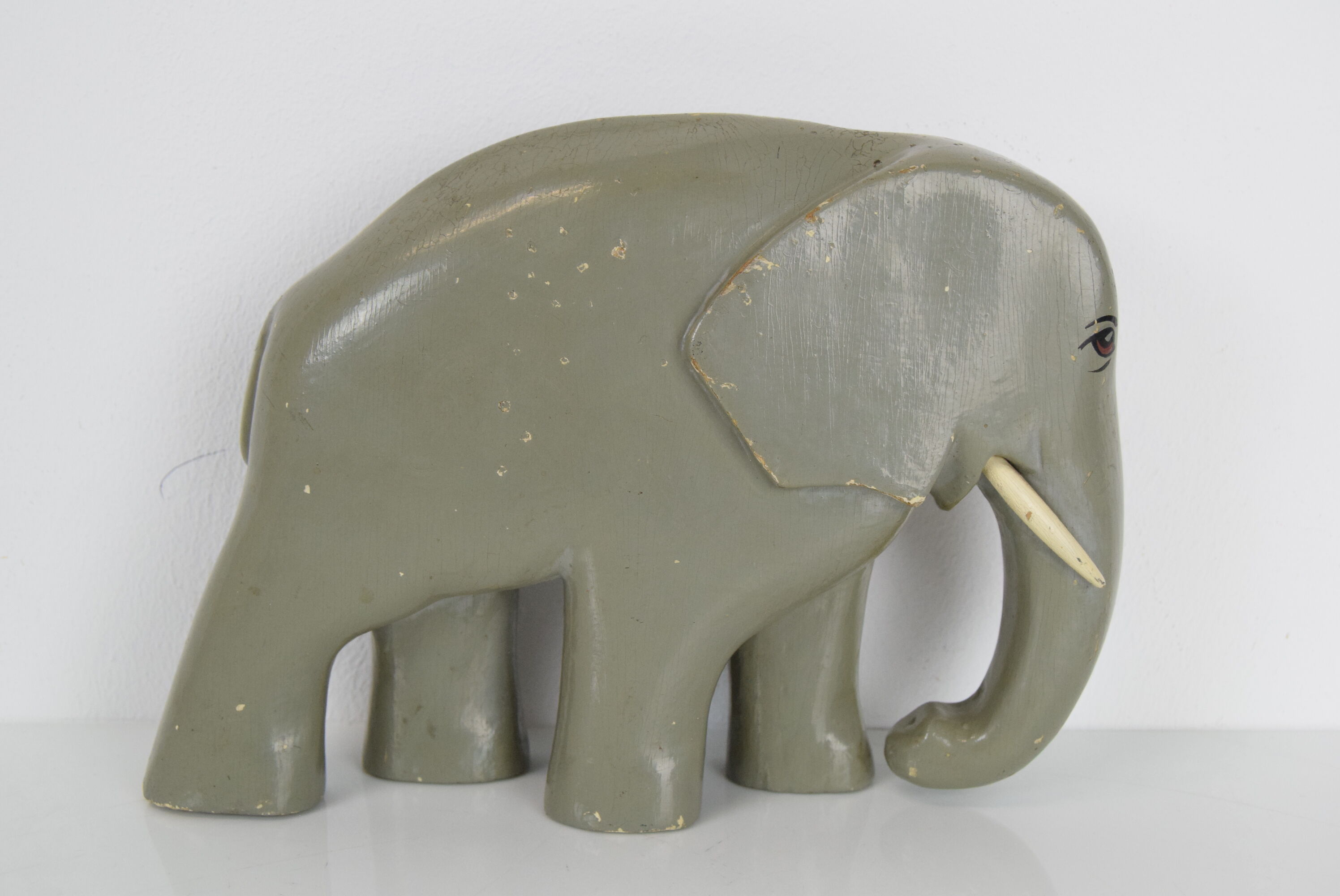 Art deco sculpture wood elephant,circa 1930's