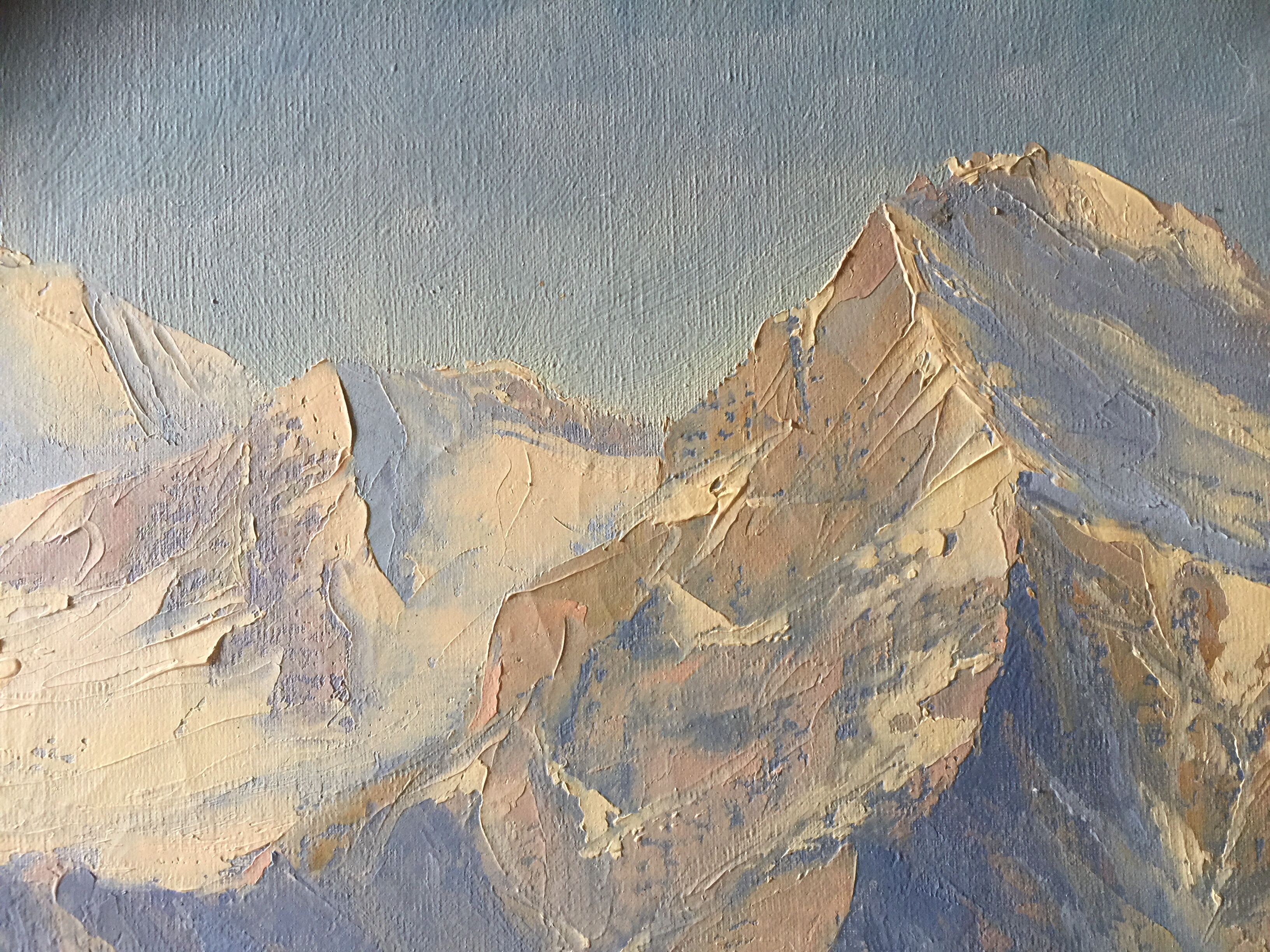 Huile sur toile signée e.janin