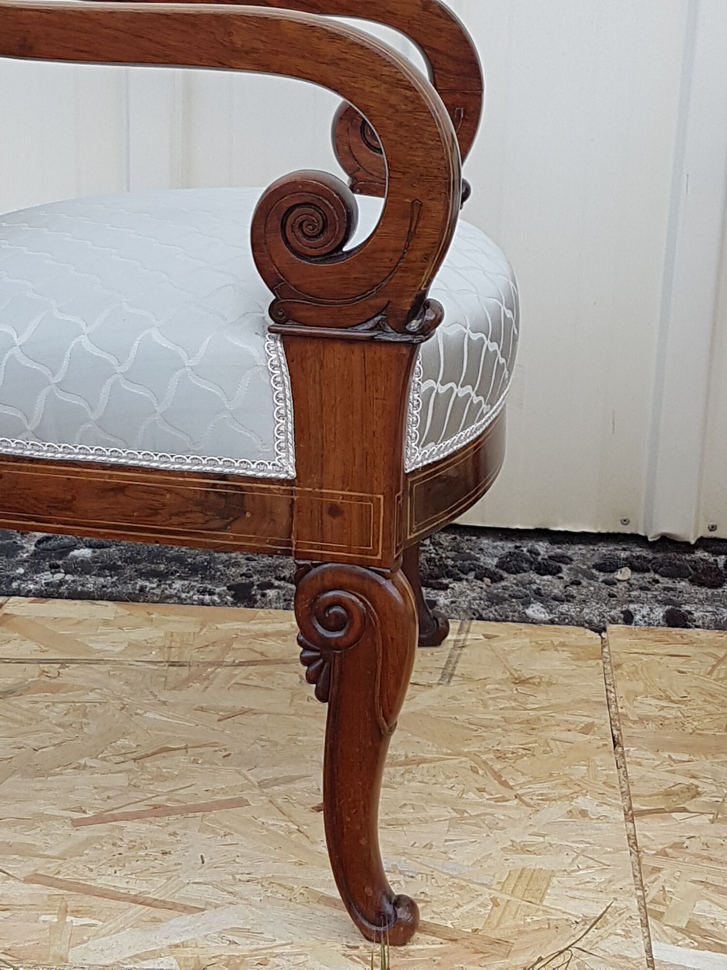 Pair of armchairs restoration style Charles X