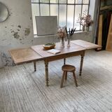 Walnut farmhouse table + extensions