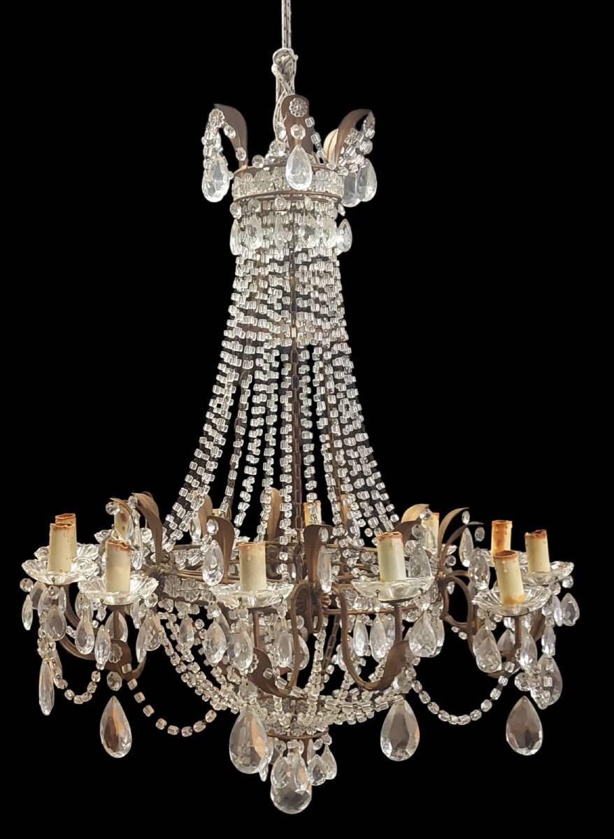 Italian balloon lustre, last quarter of the 19th century.