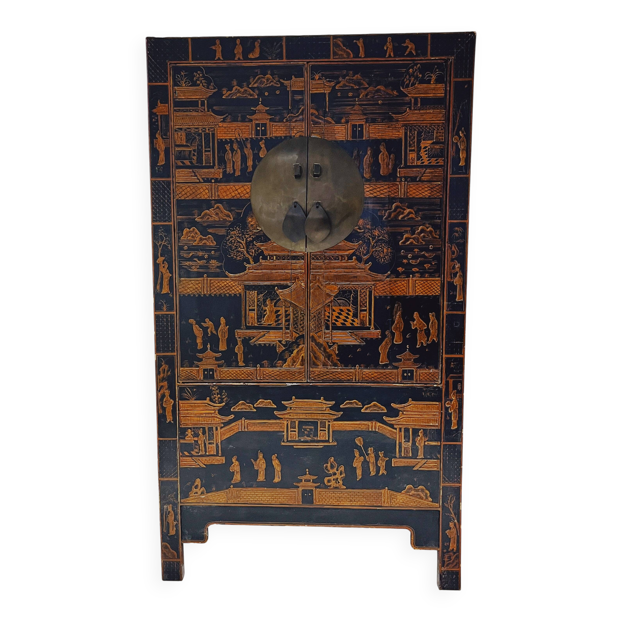 Antique Chinese cabinet with inlay work