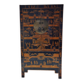 Cabinet chinois ancien avec marqueterie
