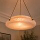 Large Art Deco lampshade in speckled glass
