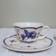 Two ceramic cups by Grignan signed Peguet