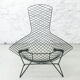 Fauteuil "bird" noir de Harry Bertoia pour Knoll 1970