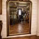 Napoleon III mirror from the 19th century with gold leaf, 190cm H