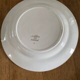 Plat de service ancien en faïence Sarreguemines