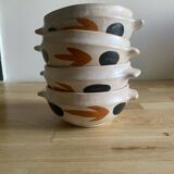 4 vintage Marais pottery bowls