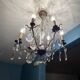 Grapevine chandelier NINETEENTH bronze and crystal