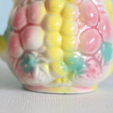 Milk pot patterned fruit peps, 1970