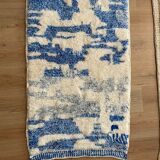 Tapis berbère à motifs bleu