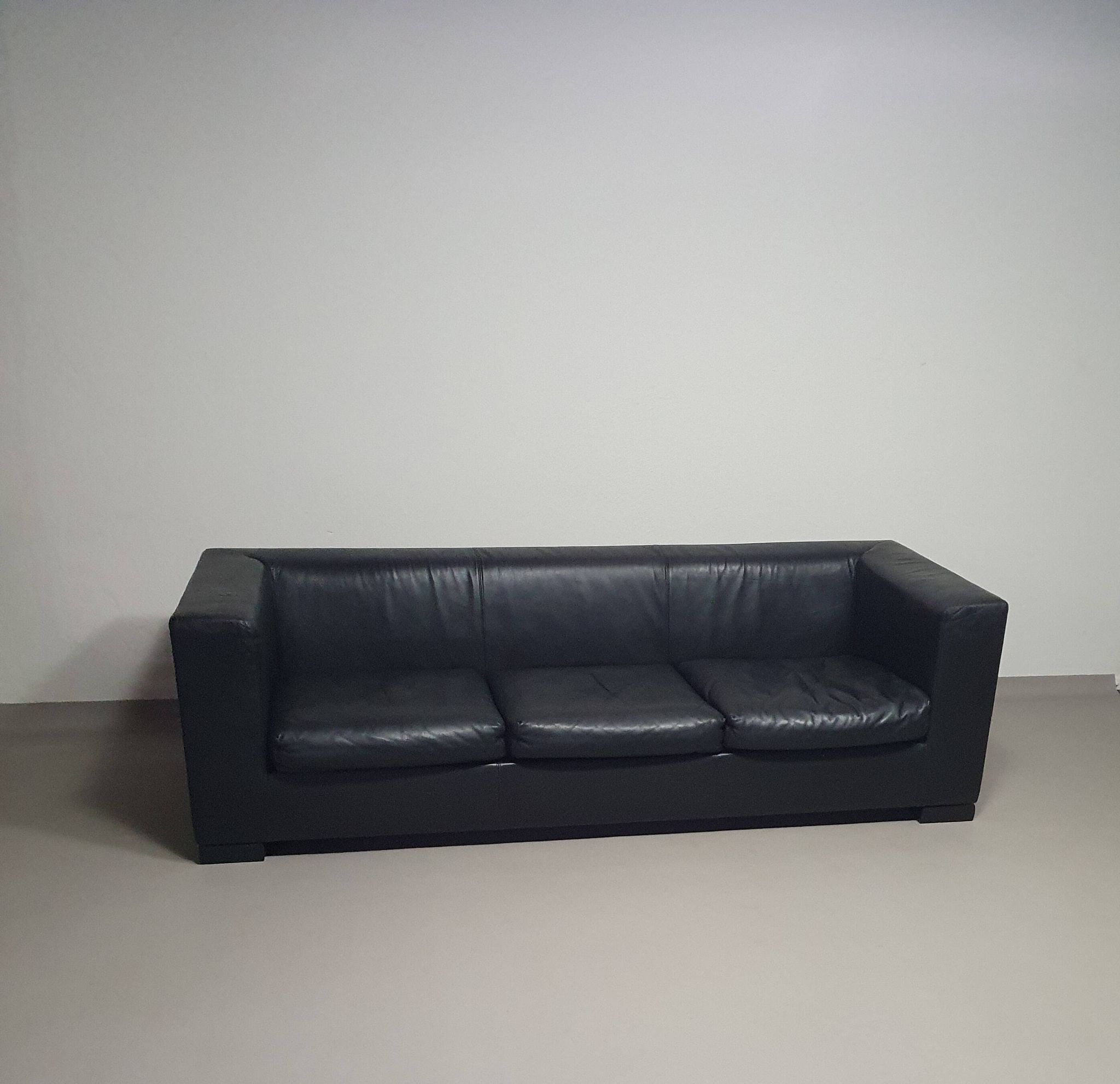 Wittmann leather sofa Camin by Paolo Piva
