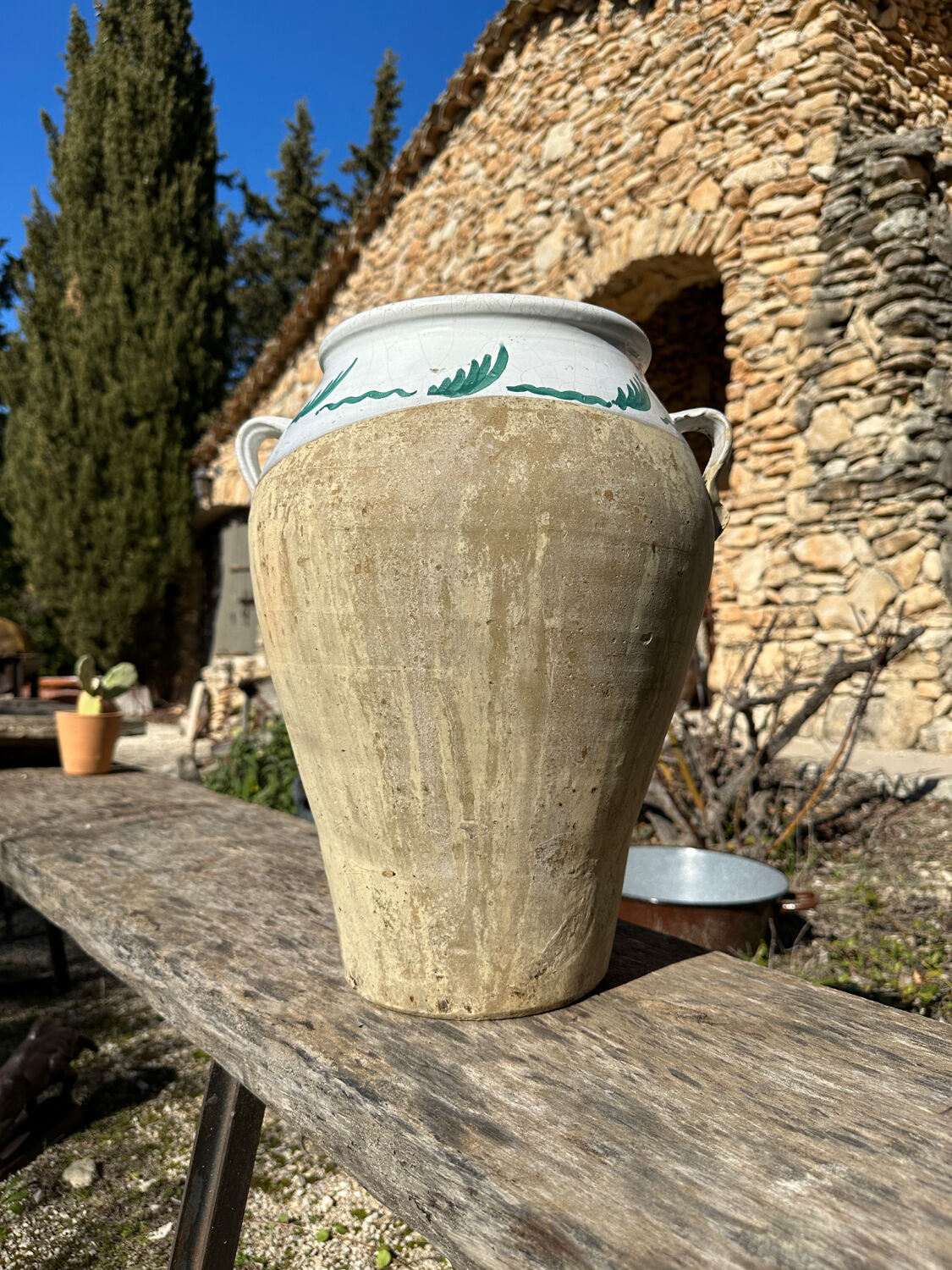 Terracotta pot jar
