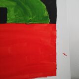 Signed abstract painting