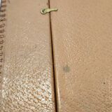 Espejo de pared de cuero. España, 1970s.