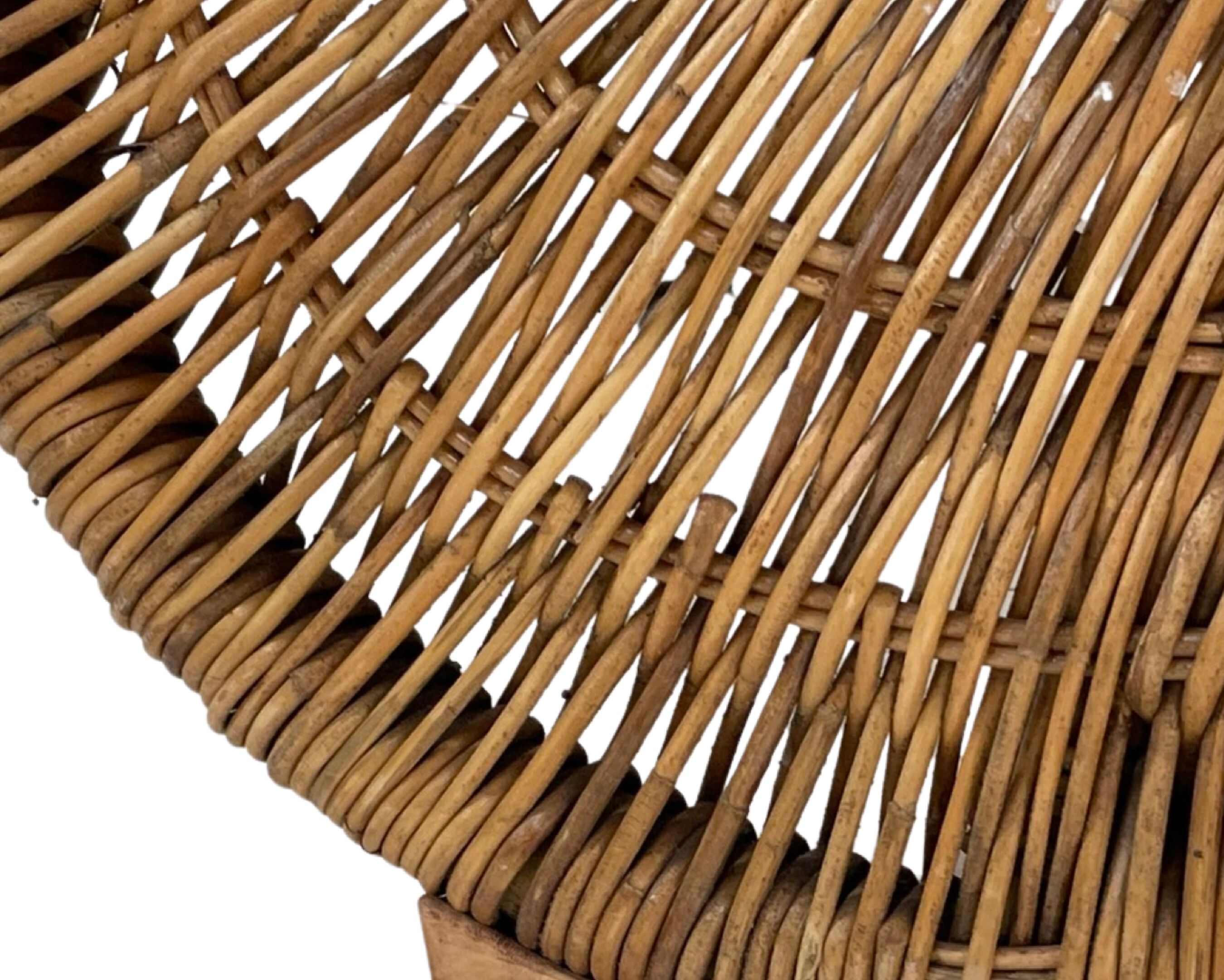Karlskrona Rattan Wicker Chaise Lounge by Karl Malmvall for Ikea