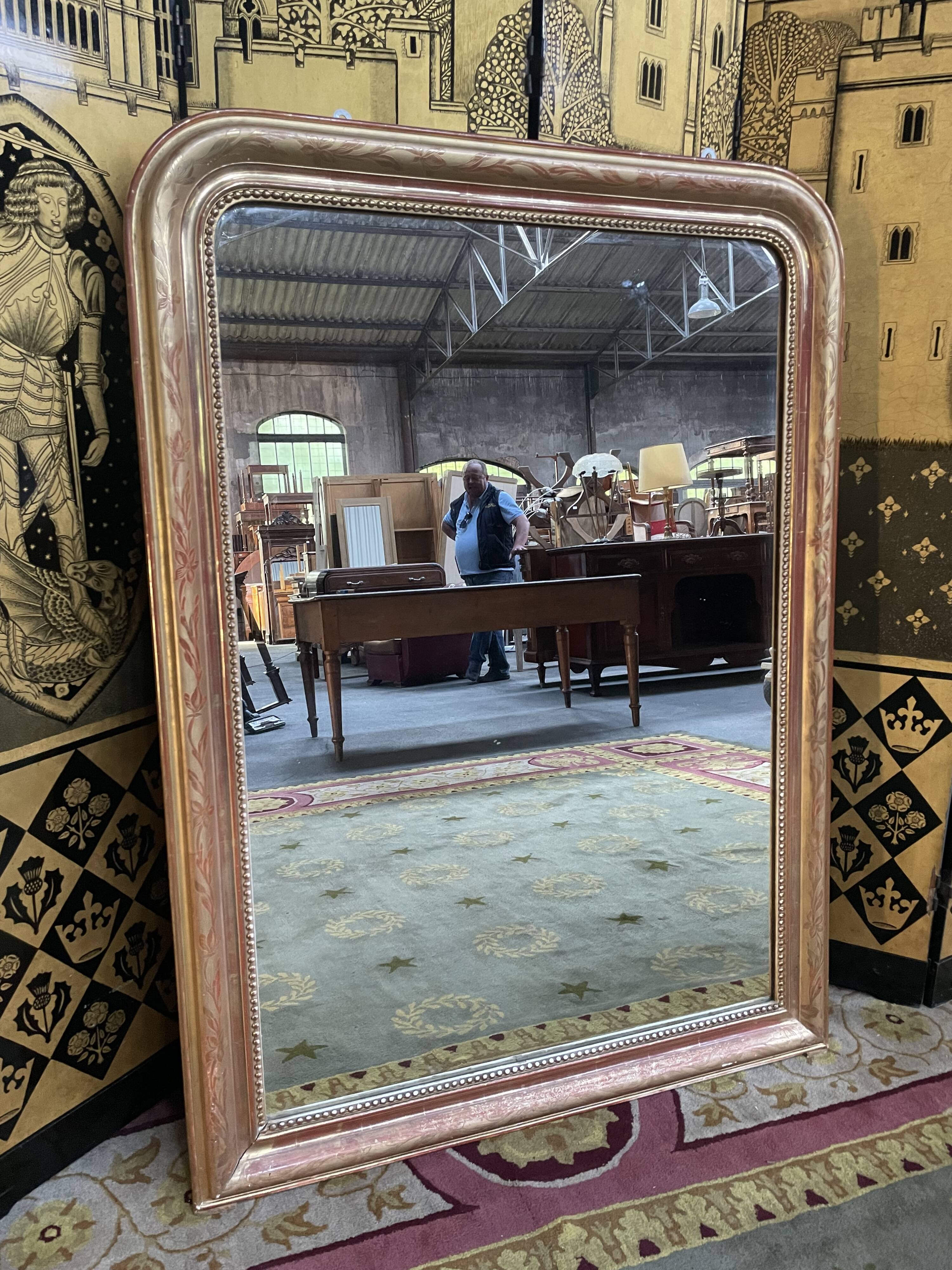 Mirror era Louis Philippe gold leaf 94x127cm