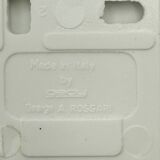 Ensemble de quatre crochets Gedy vintage en blanc, Italie, années 1970