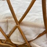 Rattan crib and mattress