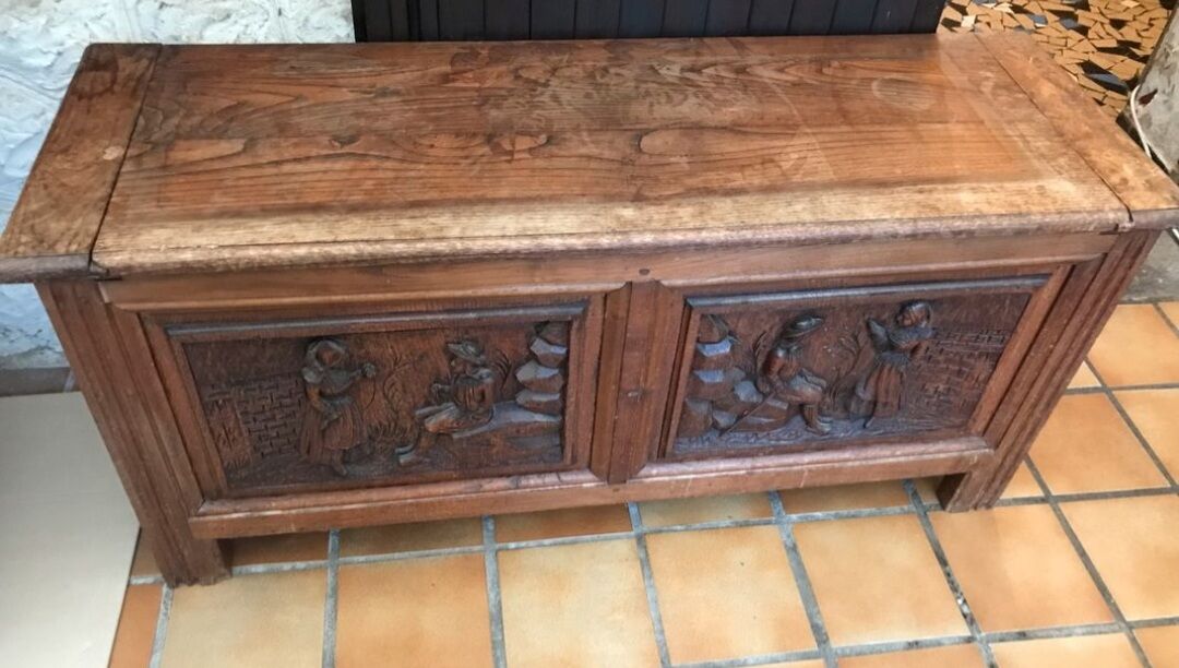 Large wooden chest
