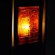 Pair of Scandinavian brass and glass wall lights by Erik Hoglund