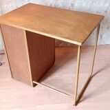 Small vintage desk 1950s wood and metal