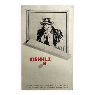 Affiche originale d'après edward  kienholz, cnac et arc, 1970. maquette carl fredrik reuterswärd