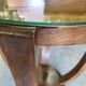 Table basse sellette gueridon art deco 1930 en noyer